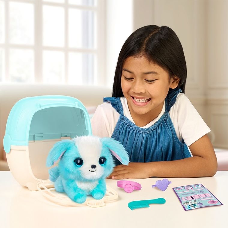 Scruff a Luvs, zwierzaczek kudłaczek, maskotka do kąpania, niebieski, 1 szt.