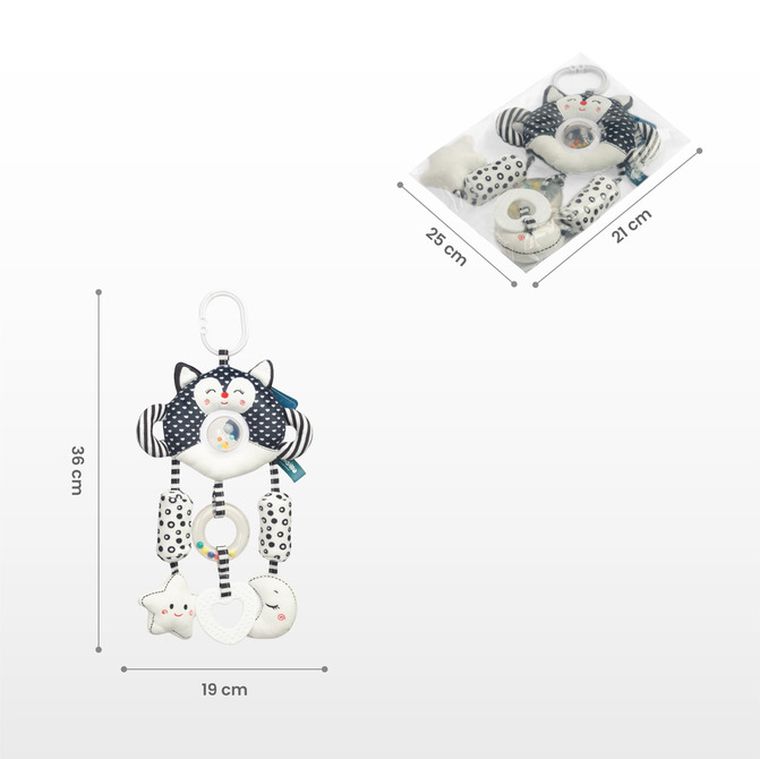 Sensillo, Black&White, zabawka podróżna, kotek