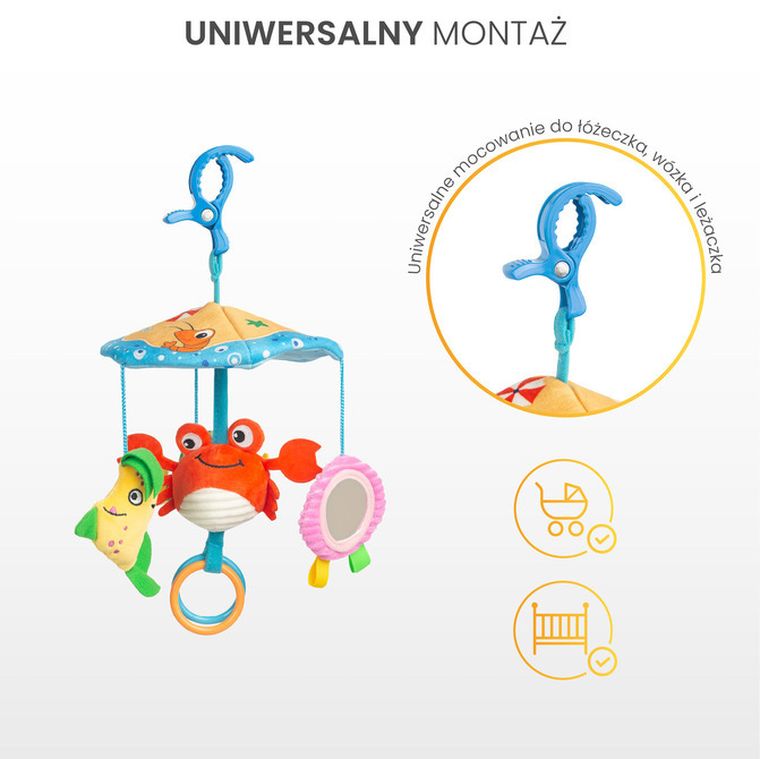 Sensillo, Colorful, karuzela do wózka, krab