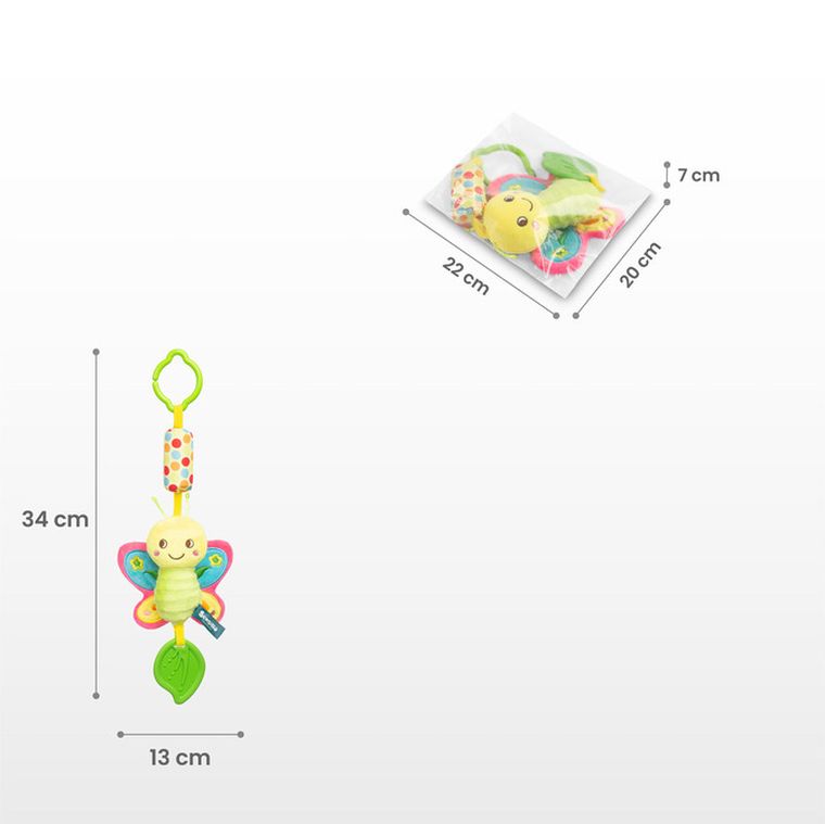 Sensillo, Colorful, zawieszka do wózka, ptaszek
