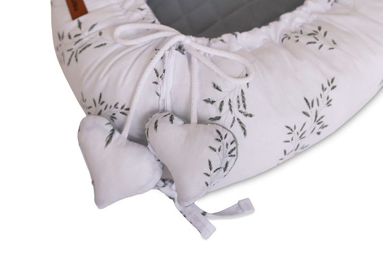 Sensillo, Gałązka, gniazdko niemowlęce, kokon, muślin, zielony, 80-45 cm