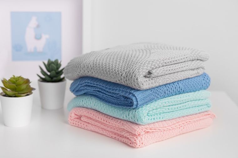 Sensillo, koc bambusowy, szary, 80-100 cm