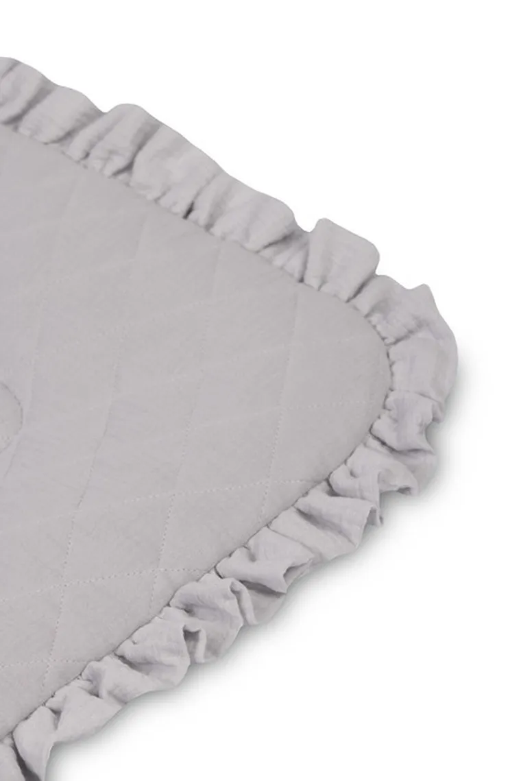 Sensillo, Teddy, rożek niemowlęcy, muślinowy, szary 75-75 cm