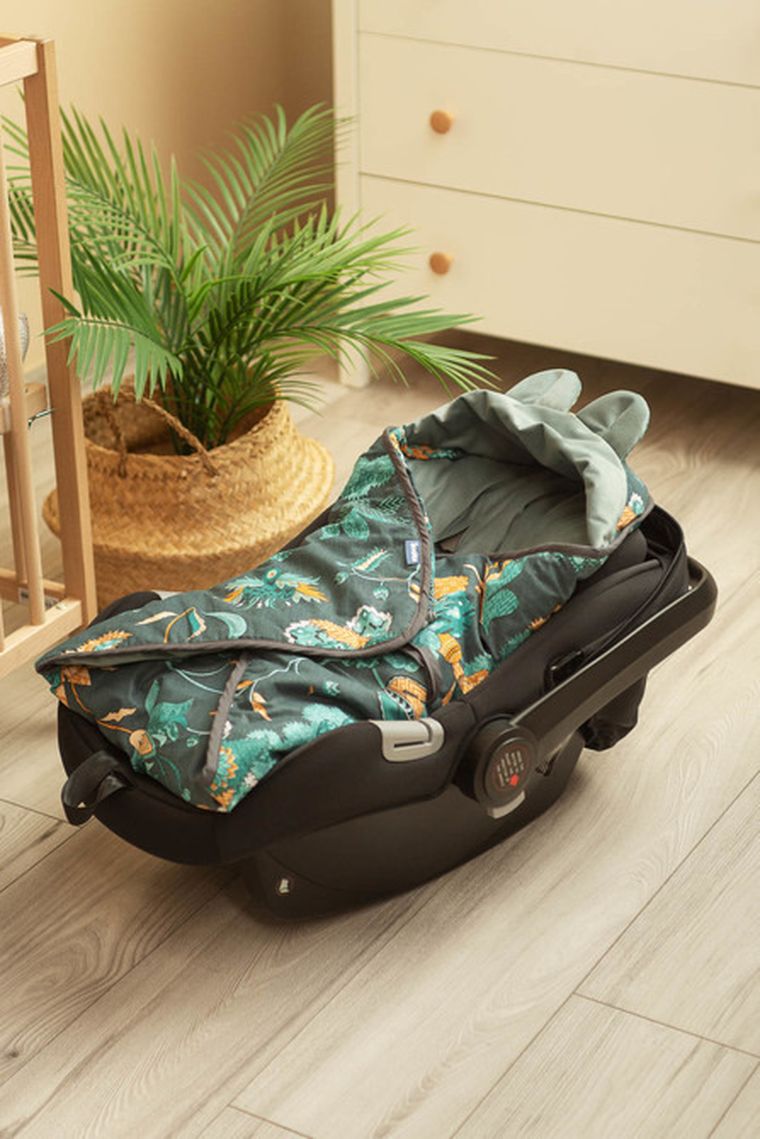 Sensillo, Velvet, Paradise, otulacz do fotelika, szmaragdowy