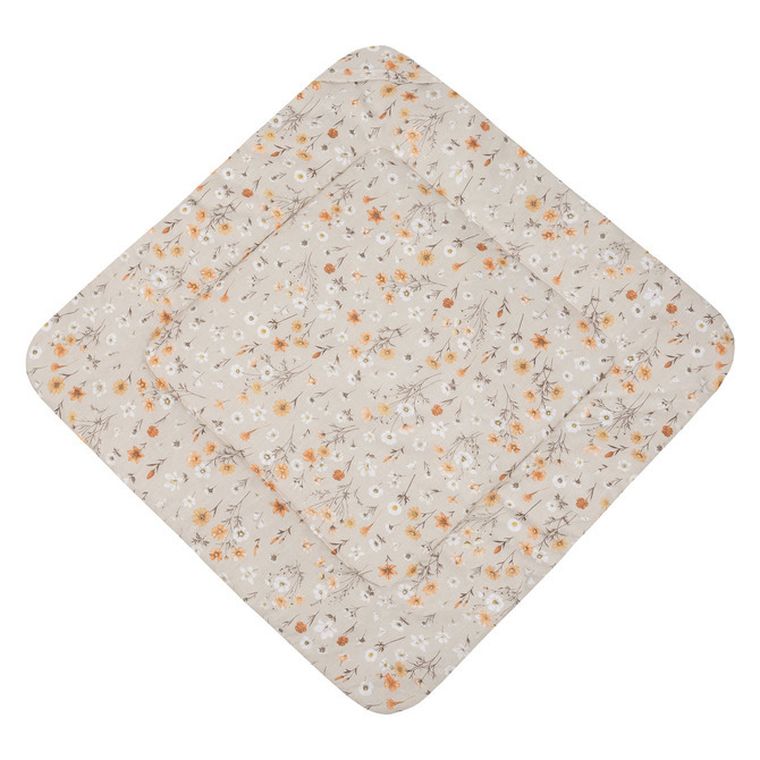 Sensillo, Velvet, rożek bloom beige, 75-75 cm