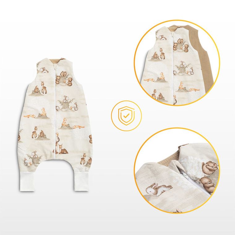 Sensillo, Zagajnik, śpiworek do spania, TOG 1.0, brązowy, rozmiar L