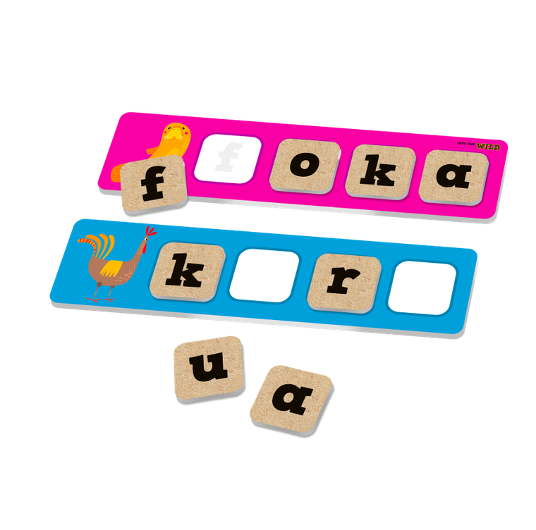 Shuffle, Into the Wild, Szukaj i przeliteruj, gra edukacyjna