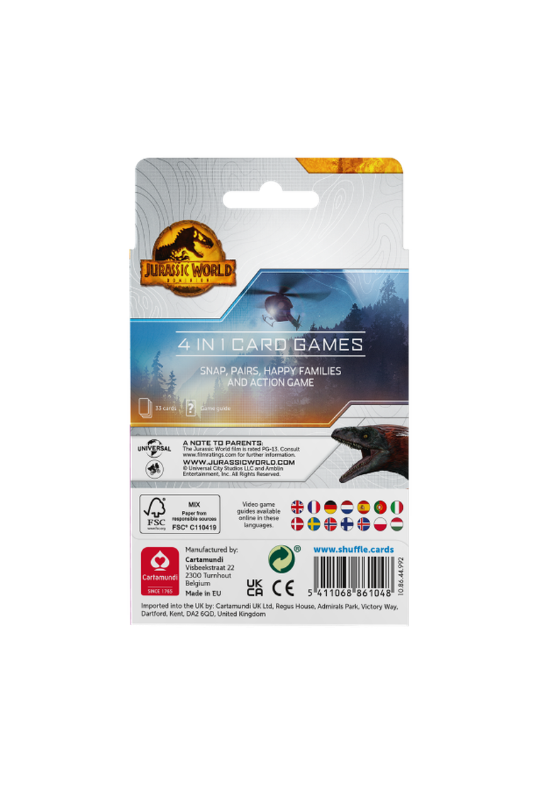 Shuffle, Jurassic World, gra karciana 4w1