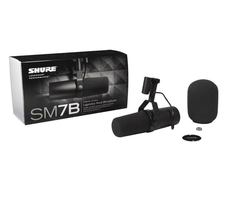 Shure, SM7B, mikrofon dynamiczny, kardioidalny, lektorski, radiowy