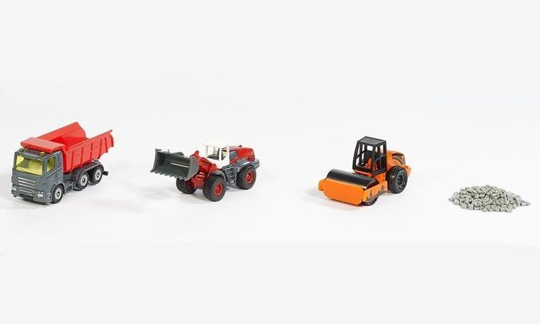 Siku, Roboty drogowe, zestaw pojazdów, 6329