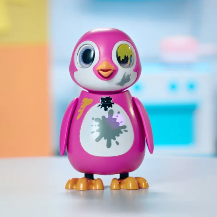 Silverlit, Pingwin, figurka interaktywna, różowy