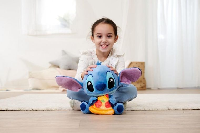 Simba, Lilo i Stitch, maskotka, z pizzą, 25 cm