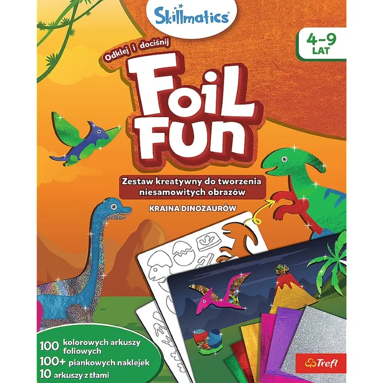 Skillmatics, Foil Fun, Kraina Dinozaurów, zestaw artystyczny