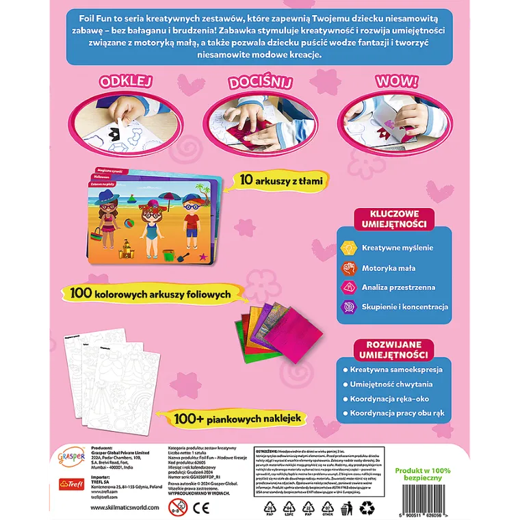 Skillmatics, Foil Fun, Modowe Kreacje, zestaw artystyczny