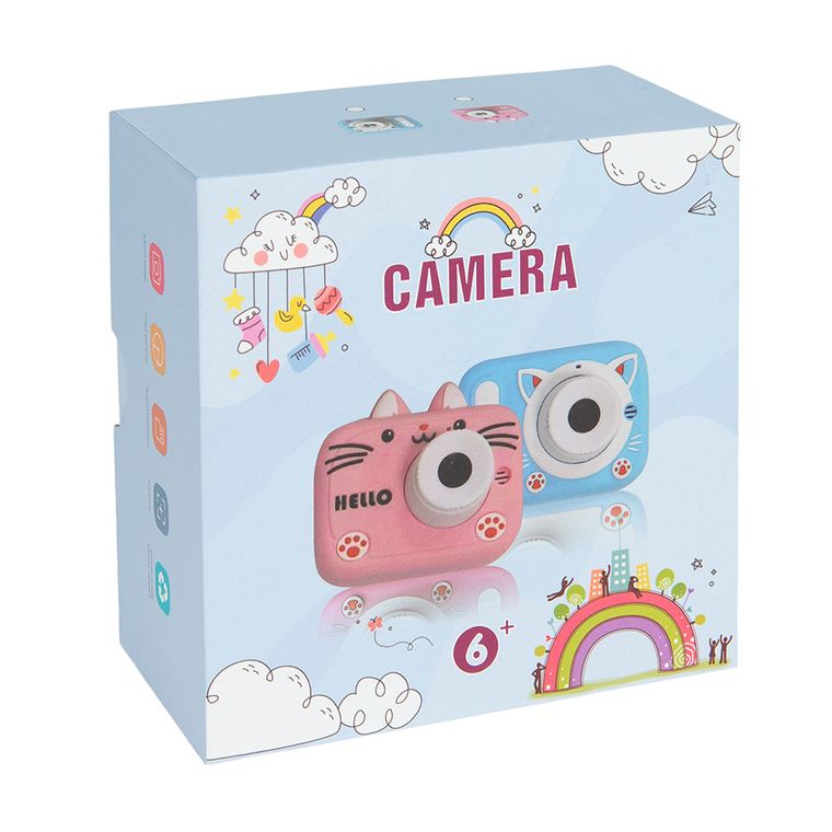 Smiki, Cute Kitty, aparat fotograficzny, różowy