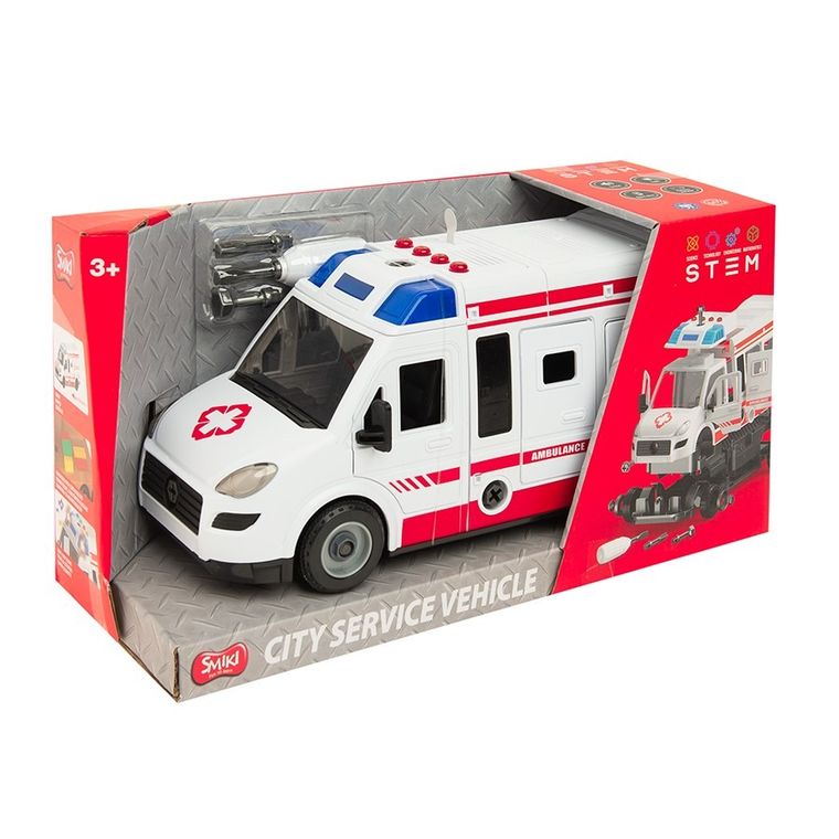 Smiki, Karetka, pojazd do skręcania, światło i dźwęk