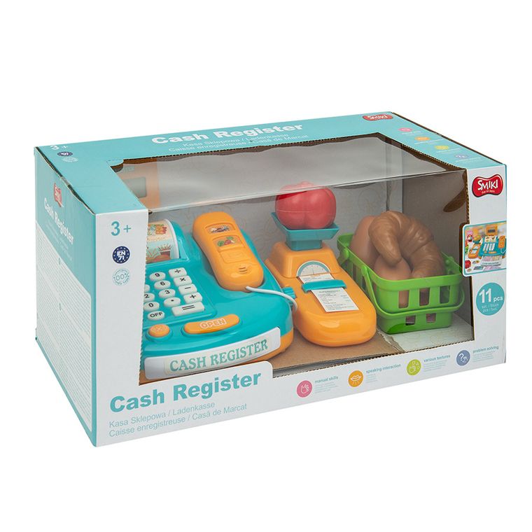 Smiki, kasa sklepowa z akcesoriami, 11 elementów