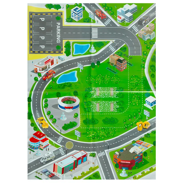 Smiki, parking elektryczny z pojazdami, 77 elementów