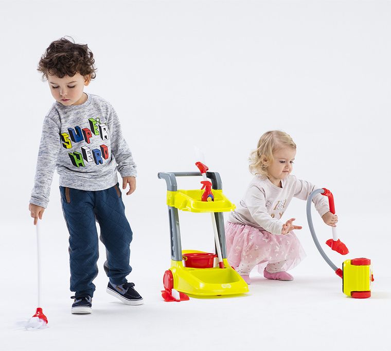 Smiki, Smart Cleaning Trolley Set, zestaw do sprzątania