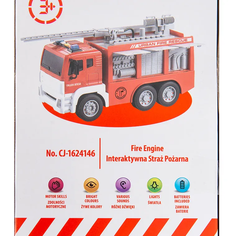 Smiki, Straż pożarna, pojazd, światło i dźwięk, 1:12