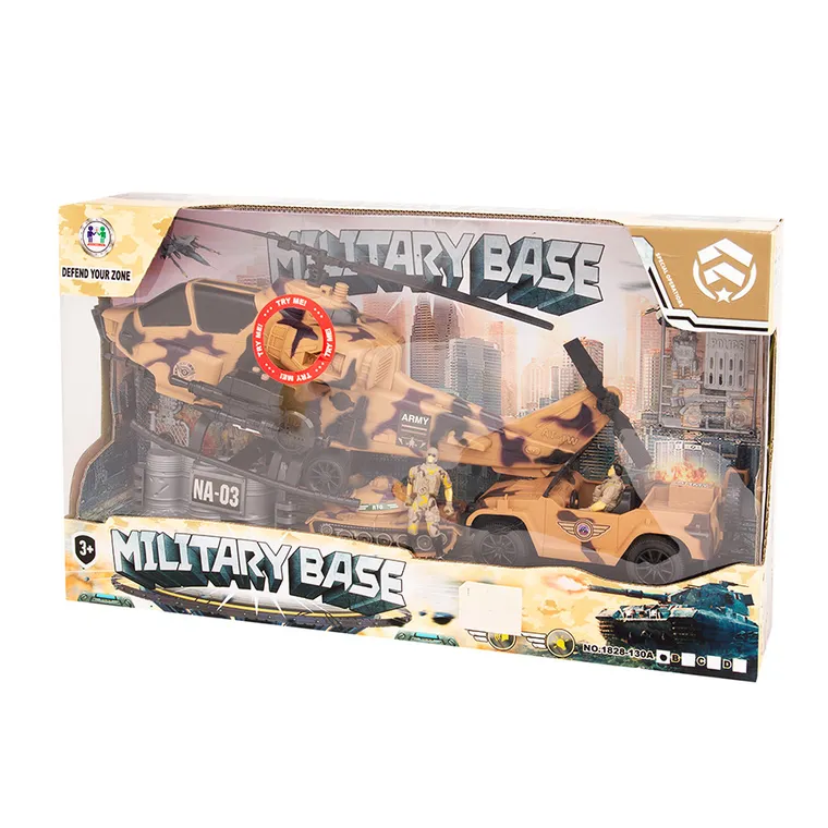 Smiki, Wojsko, zestaw z pojazdami i figurkami, światło i dźwięk