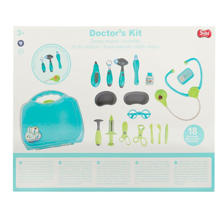 Smiki, zestaw lekarza w walizce, 18 elementów