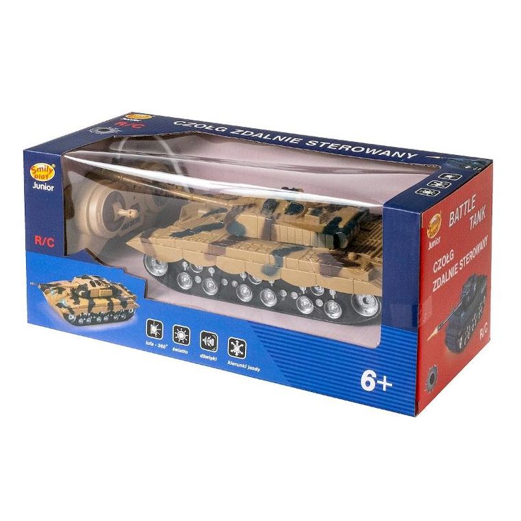 Smily Play, czołg, zdalnie sterowany, z ładowarką