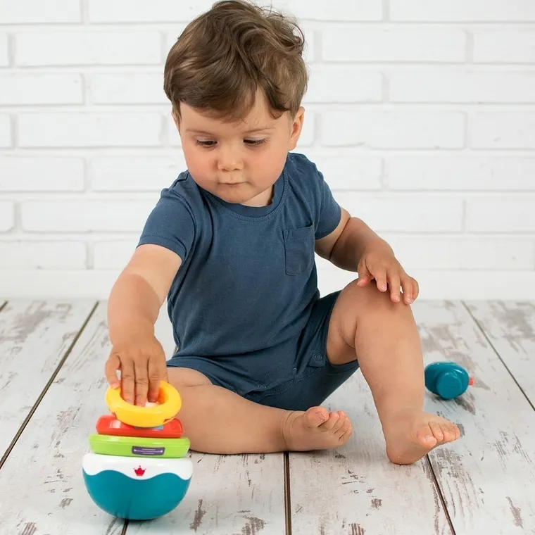 Smily Play, Dino, piramidka, zabawka interaktywna