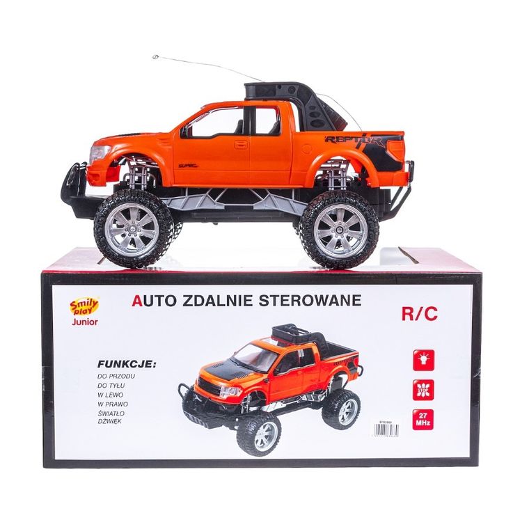 Smily Play, Junior, Jeep, pojazd zdalnie sterowany, pomarańczowy