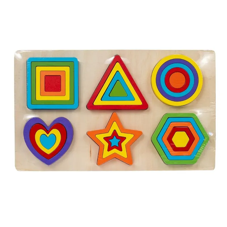 Smily Play, Kształty, drewniana układanka