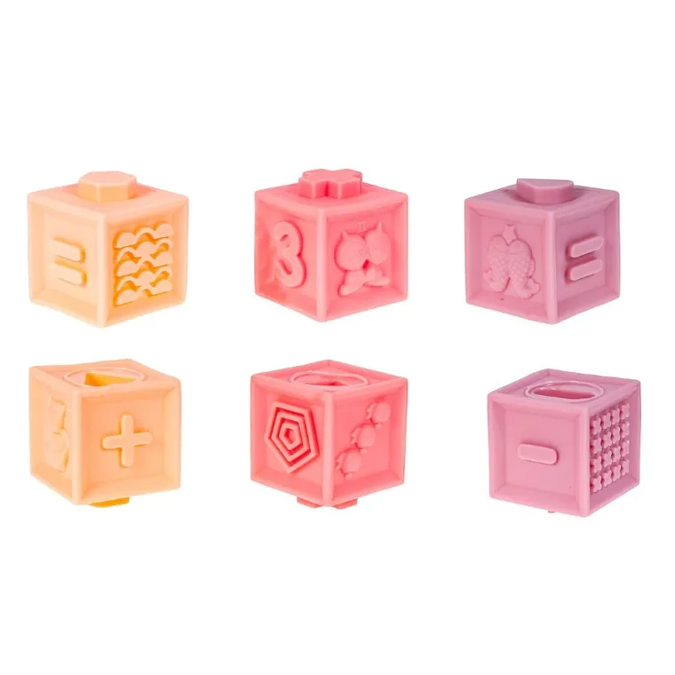 Smily Play, Miękkie klocki sensoryczne, 12 szt.