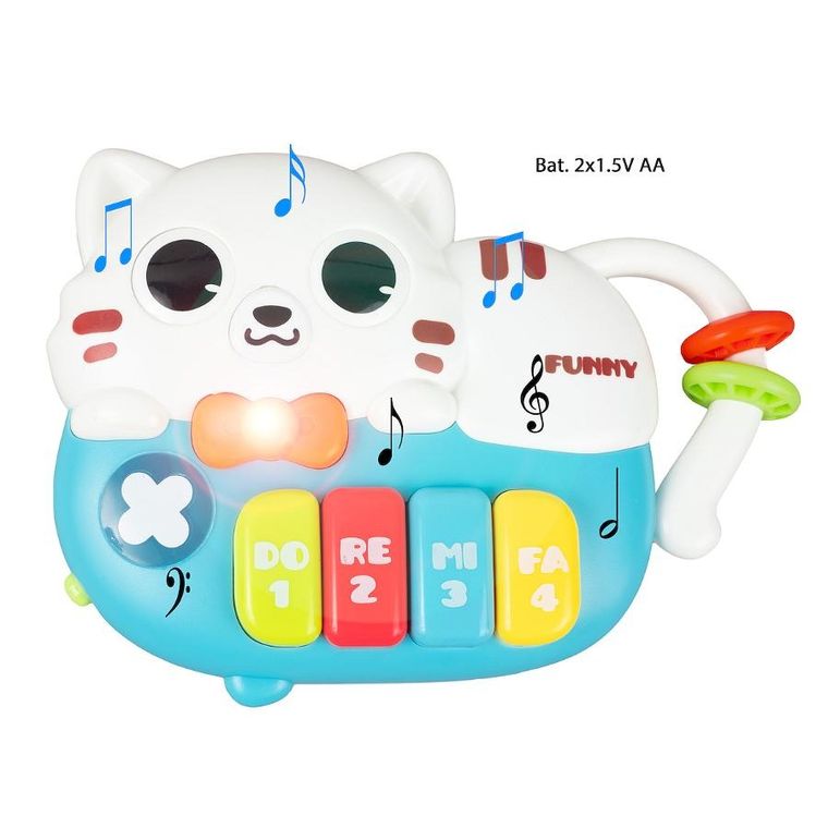 Smily Play, Zwierzaczkowe pianinko, zabawka interaktywna, kotek