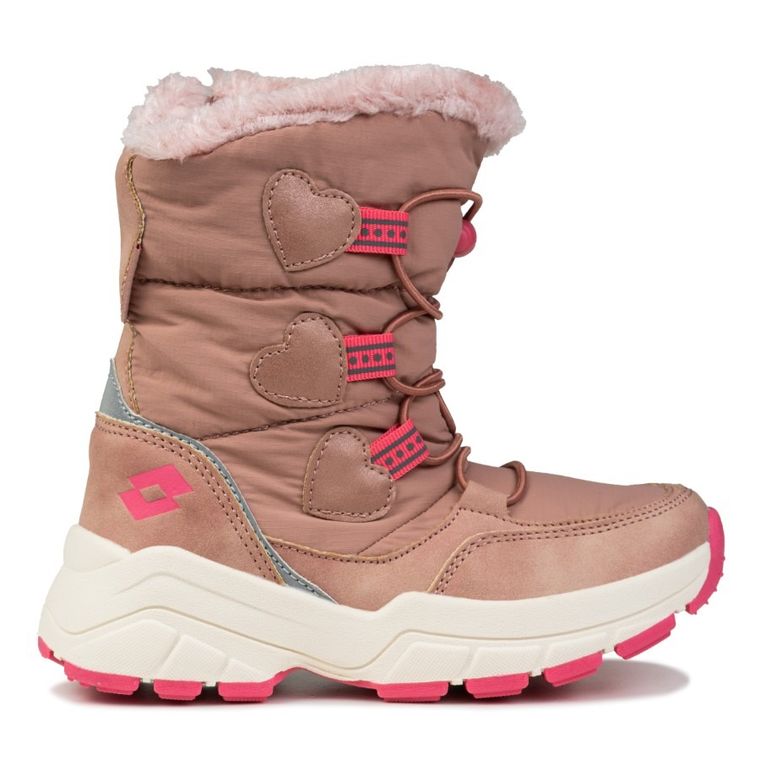 Śniegowce dziewczęce, ocieplane, różowe, Lotto Traleika Tex