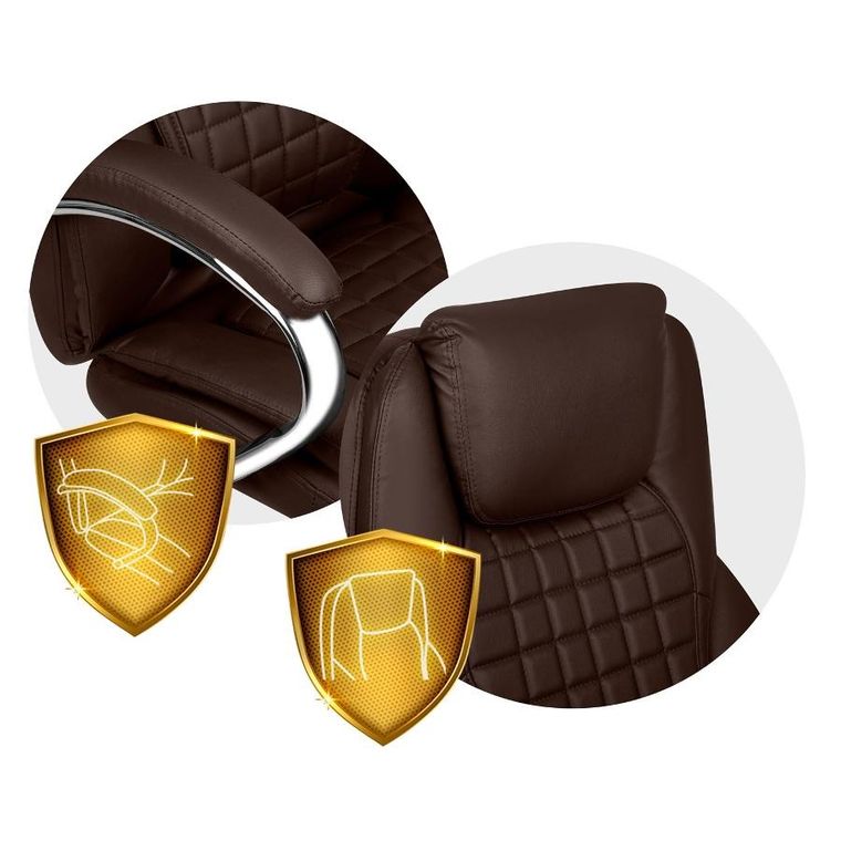 Sofotel, Batory, fotel biurowy, kasztanowy