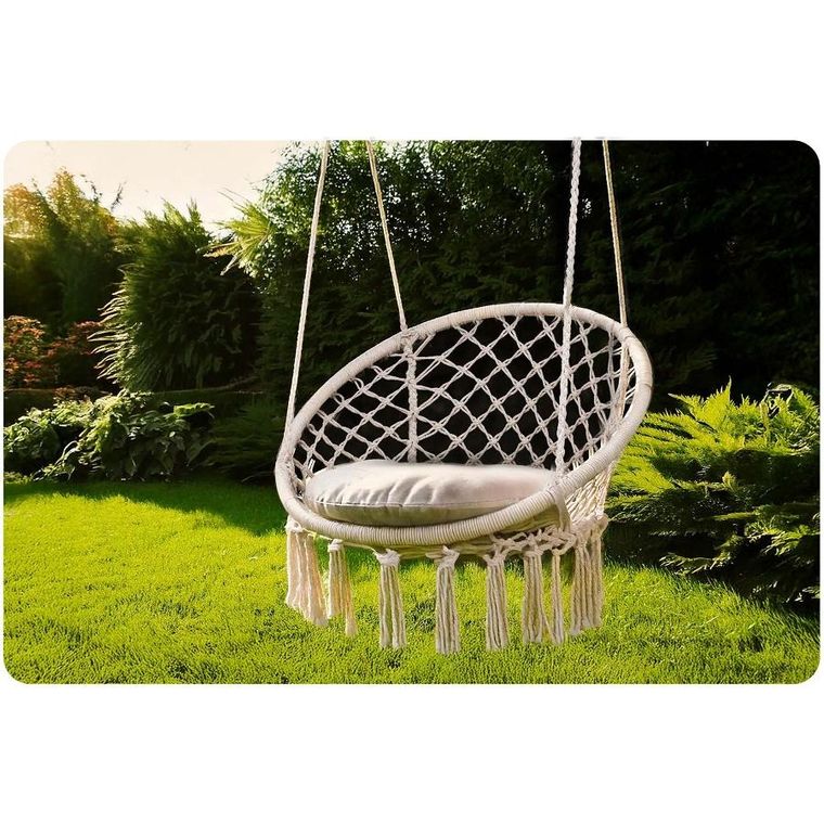 Sofotel, Boho, fotel ogrodowy wiszący, huśtawka, beżowy