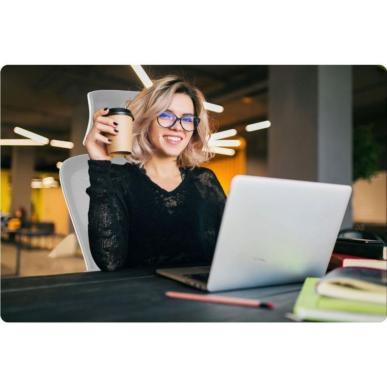 Sofotel, Brass, fotel biurowy, szary