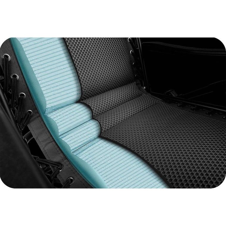 Sofotel, ChillWell Soft, leżak ogrodowy składany z poduszką, czarny