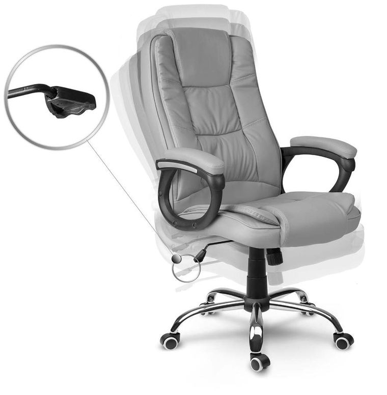 Sofotel, Porto, fotel biurowy, szary