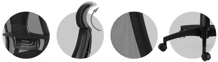 Sofotel, Praga, fotel biurowy, czarny