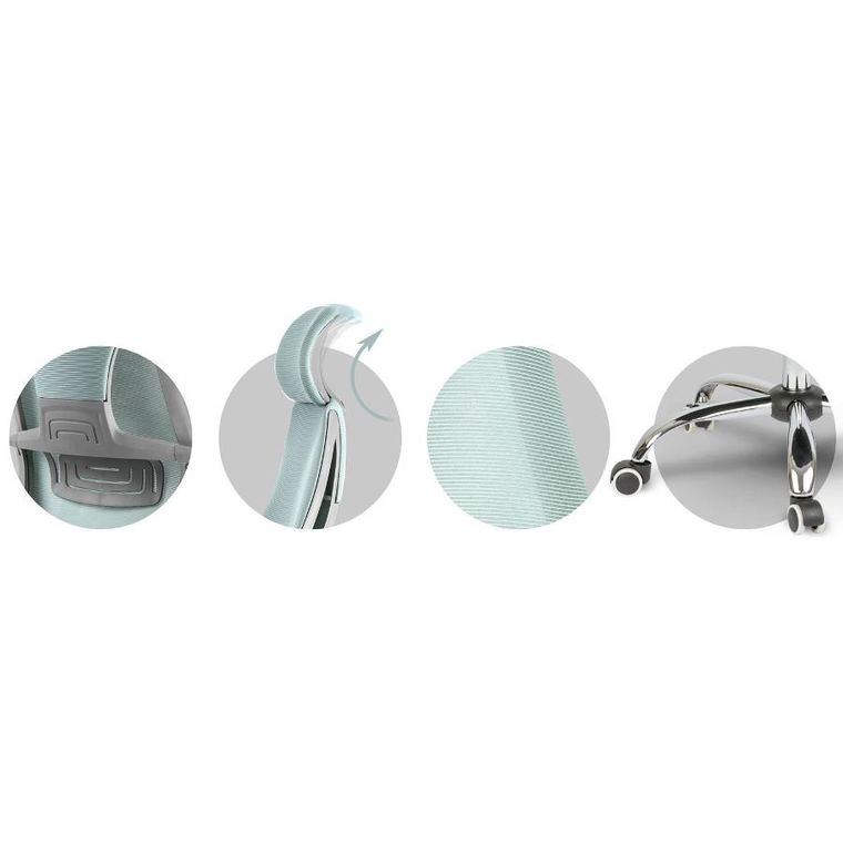 Sofotel, Praga, fotel biurowy, jasnoniebieski