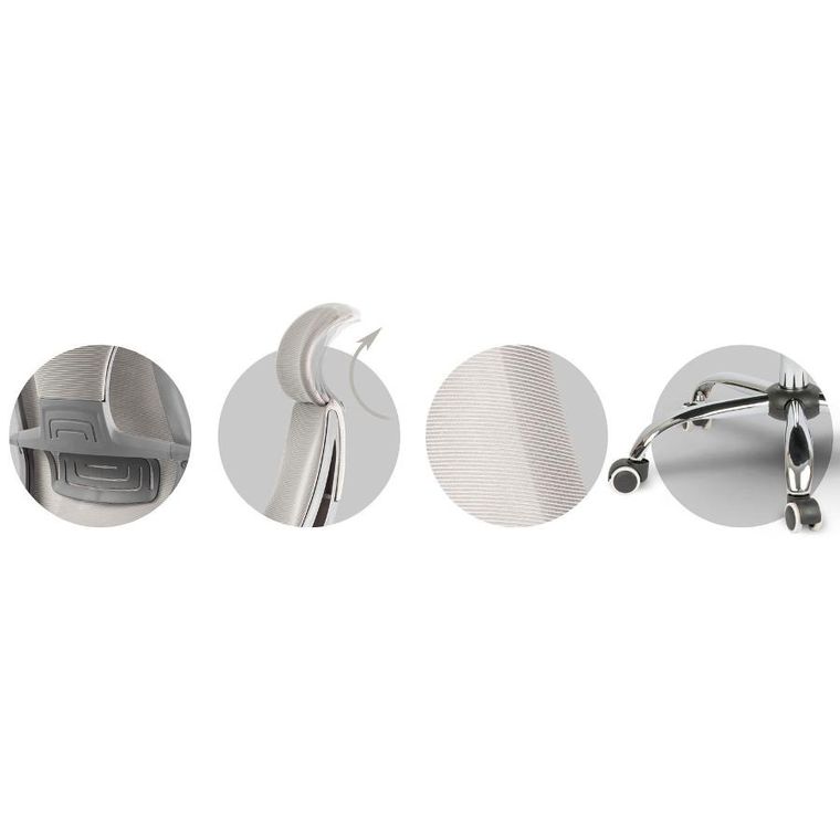 Sofotel, Praga, fotel biurowy, jasnoszary