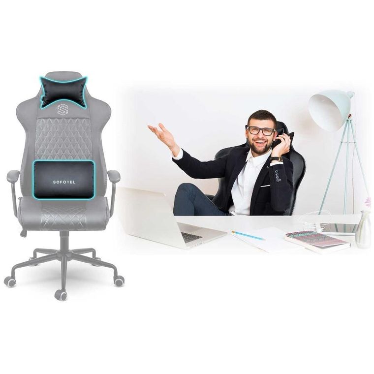 Sofotel, Werona, fotel biurowy, czarny
