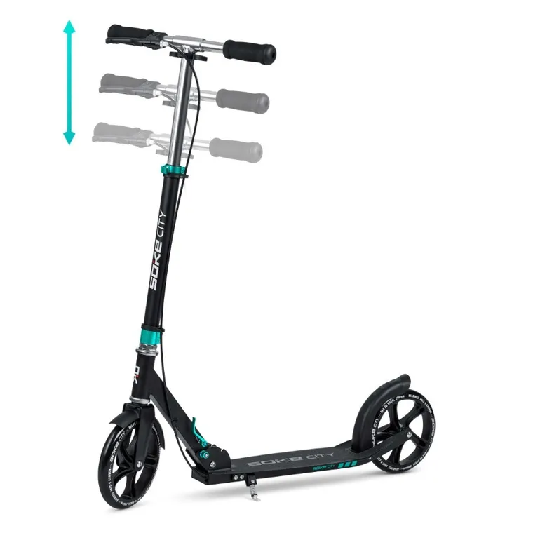 Soke, City, hulajnoga miejska, składana, czarno-turkusowa