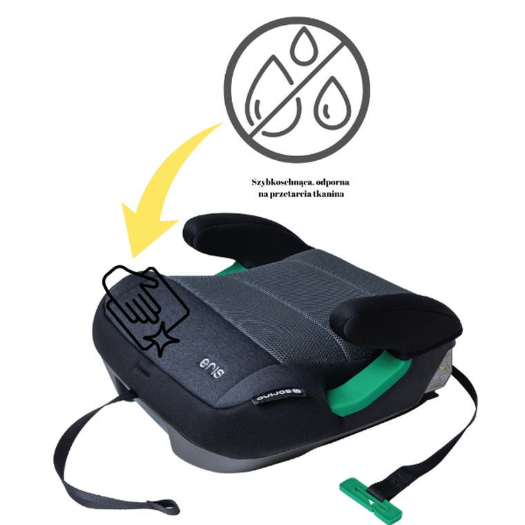 Sorino, Eris, podstawka samochodowa, dark grey, 125-150 cm