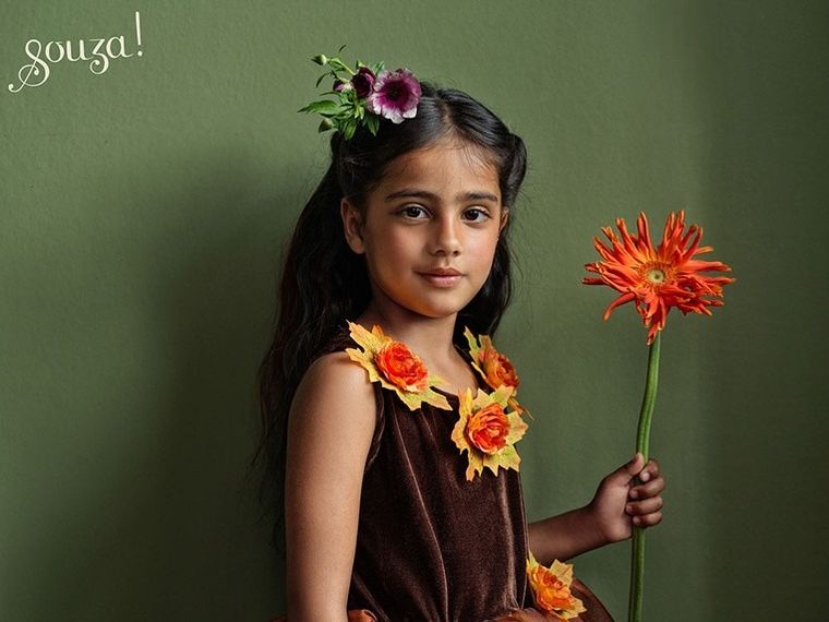 Souza! Czarownica Sabrina, strój dla dzieci z kapeluszem, 5-7 lat