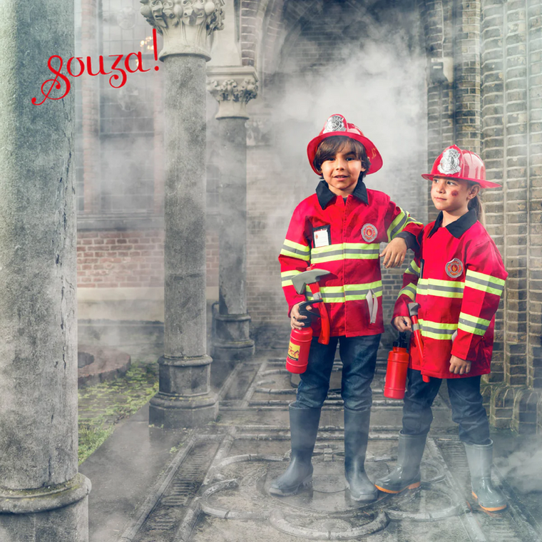 Souza! Strażak, kostium z kaskiem i akcesoriami, 4-7 lat