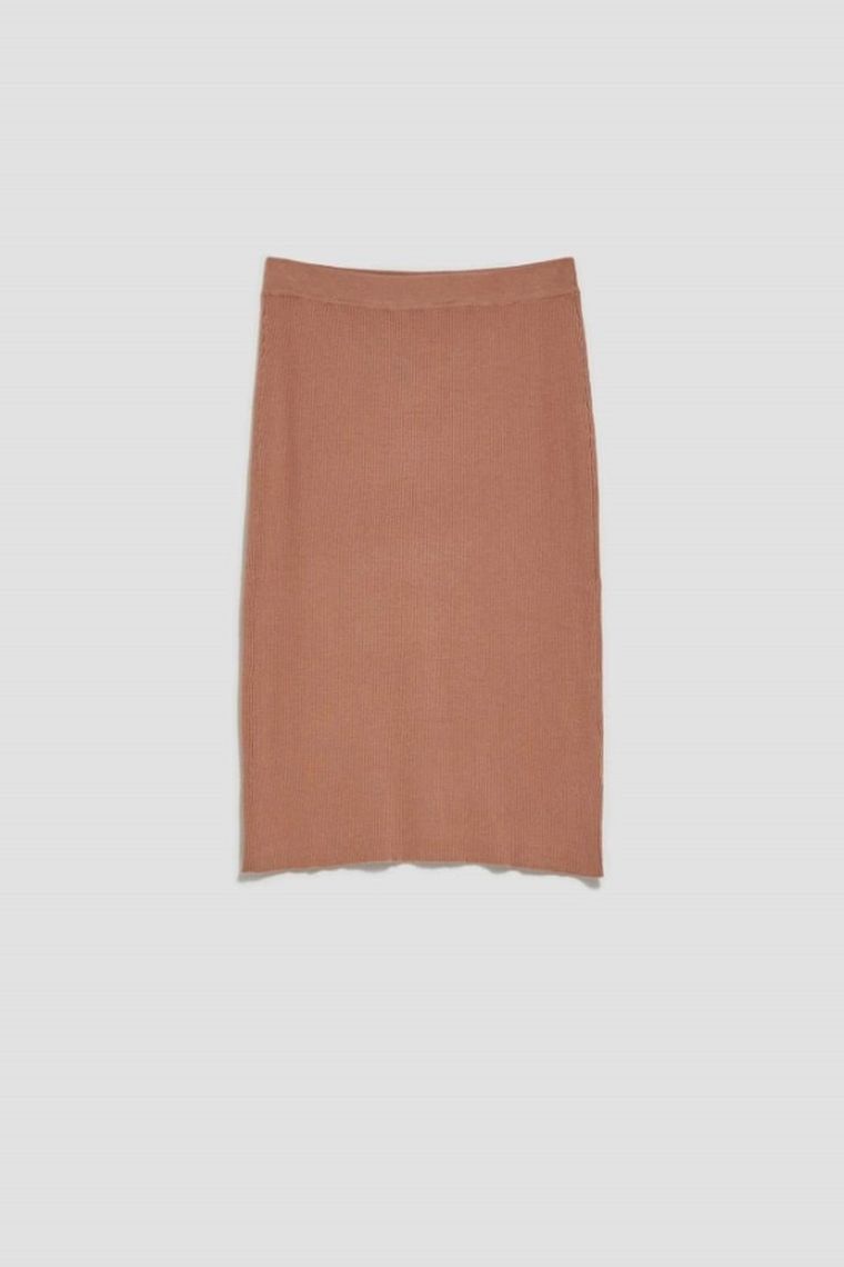 Spódnica damska, beżowa, Moodo