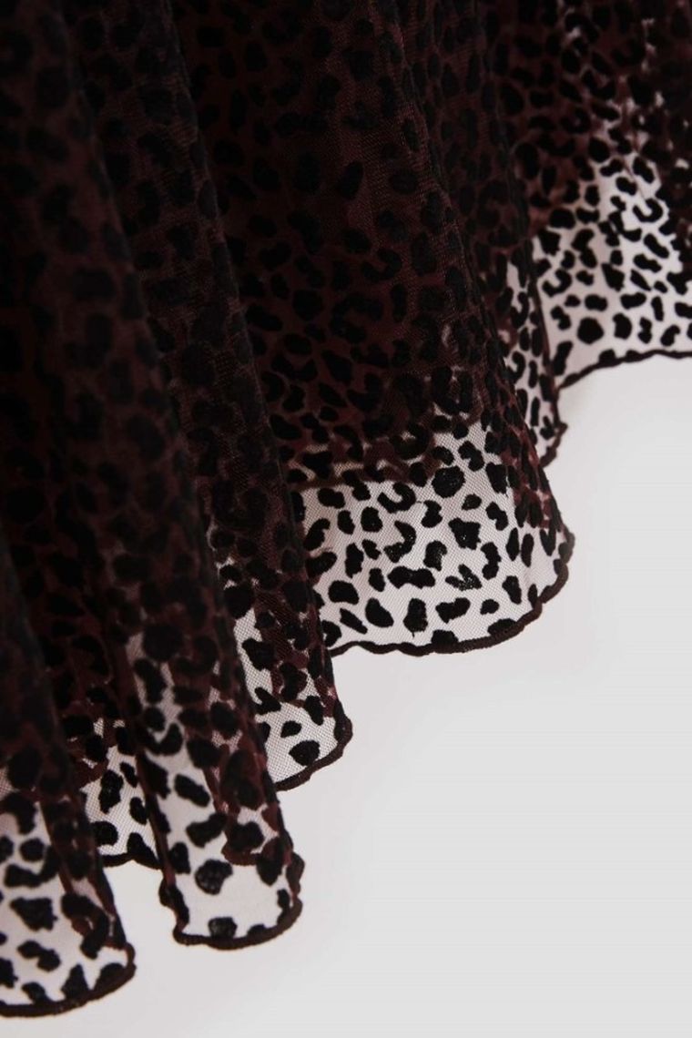 Spódnica damska, brązowa, Moodo