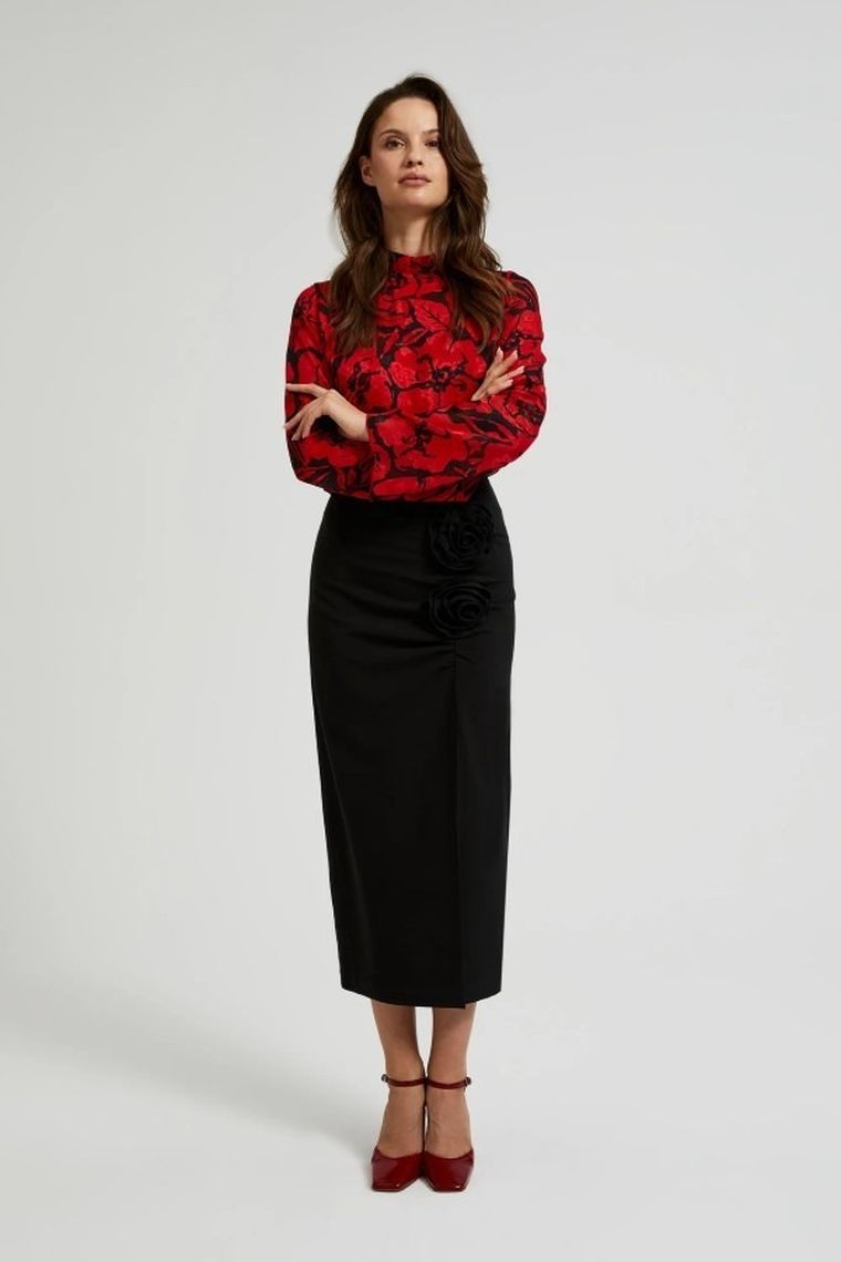 Spódnica damska, czarna, Moodo