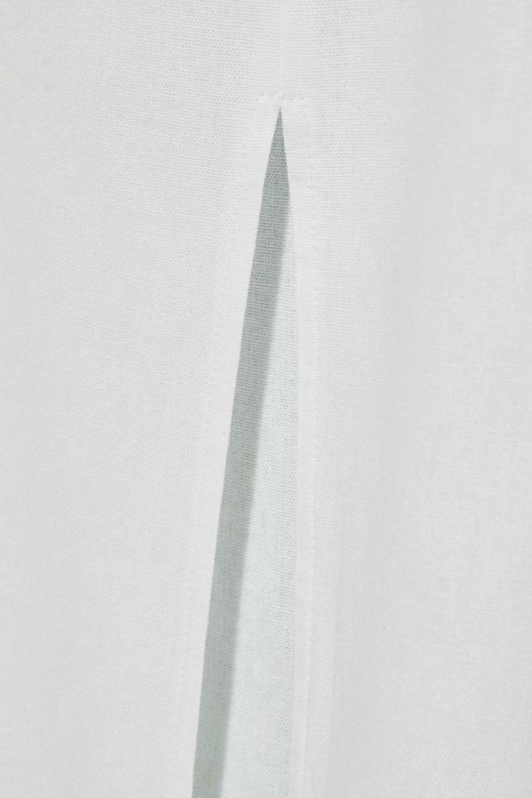 Spódnica damska z lnem, biała, Moodo